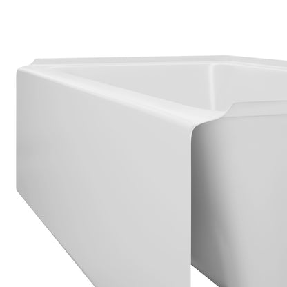 Voltaire 60 x 32 x 18 Skirted Right Drain Soaking Apron Bathtub in Glossy White