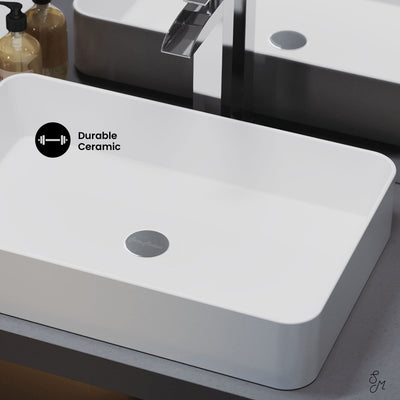 Concorde 24 Rectangle Ceramic Vessel Sink