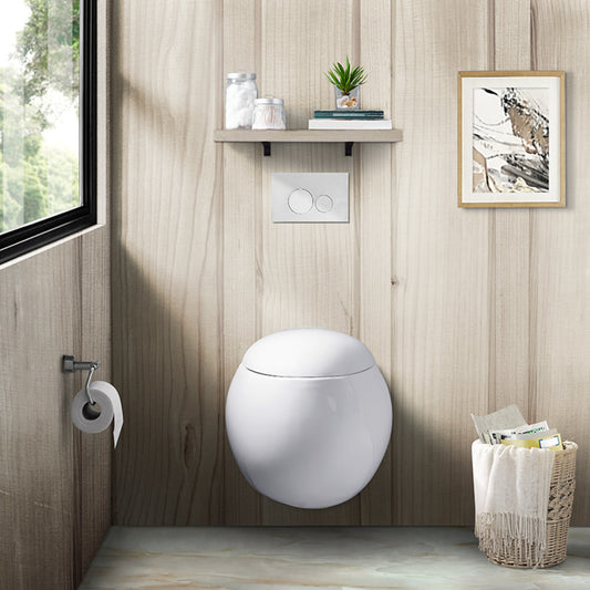 Plaisir Wall-Hung Elongated Toilet Bowl