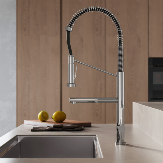 Nouvet Single Handle, Pull-Down Kitchen Faucet with Pot Filler in Chrome