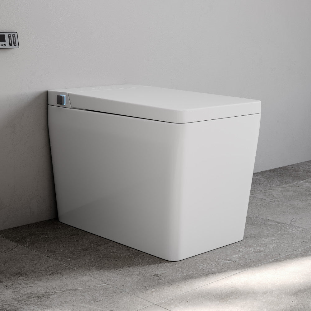 Concorde Smart One-Piece 1.28 GPF Single Top Flush Toilet in Glossy White