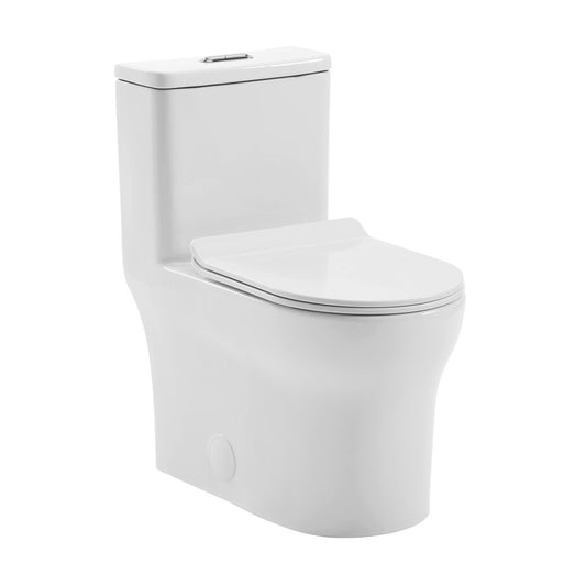 Burdon One Piece Square Toilet Dual Flush 1.1/1.6 gpf (6-Pack)