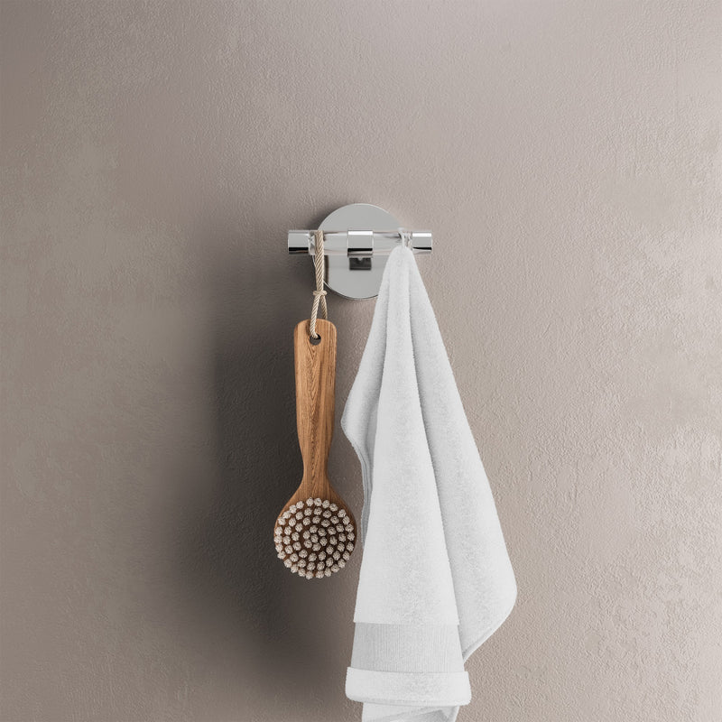 Verre Acrylic Bathroom Robe Hook in Chrome