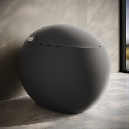 Plaisir Smart One-Piece 1.28 GPF Single Flush Toilet in Matte Gray