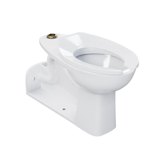 Marquette Rear Outlet Commercial Elongated Top Spud Flushometer Toilet Bowl