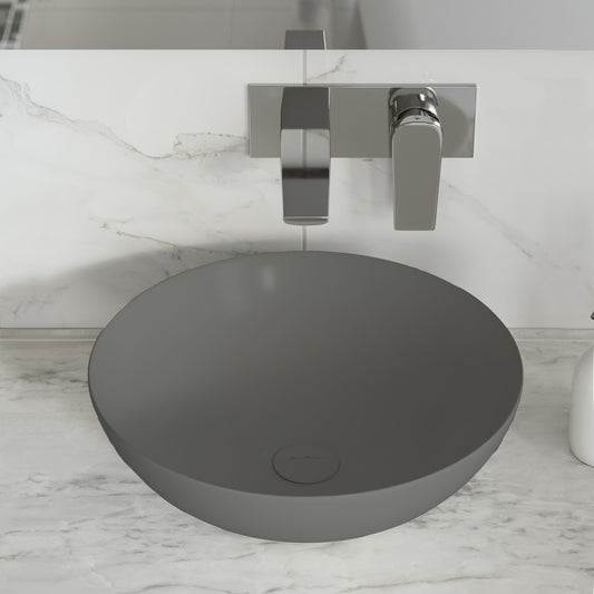 Classe 16 Color Ceramic Sink in Matte Gray