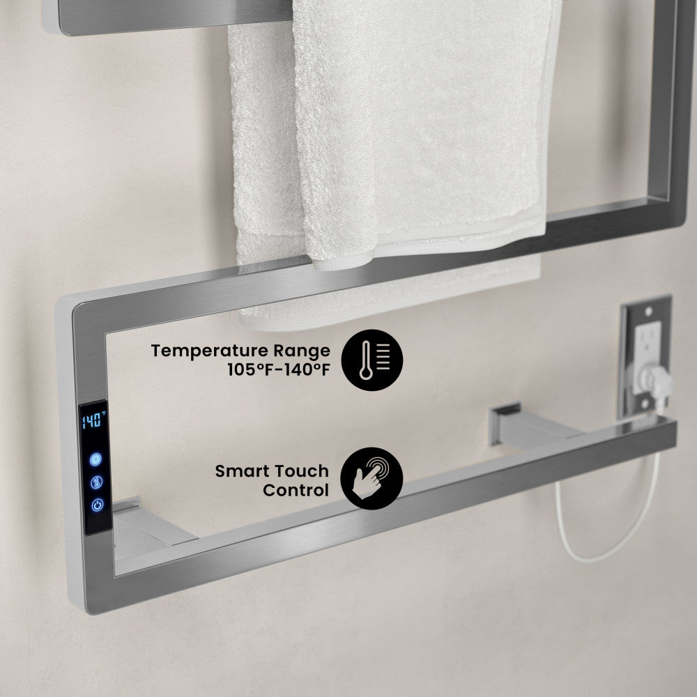 Voltaire 5-Bar Electric Towel Warmer in Chrome