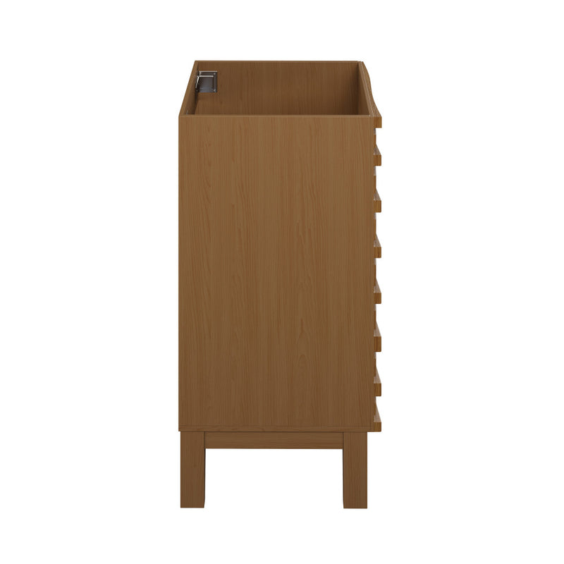 Cascade 18” Bathroom Vanity in Brown Oak- Cabinet Only