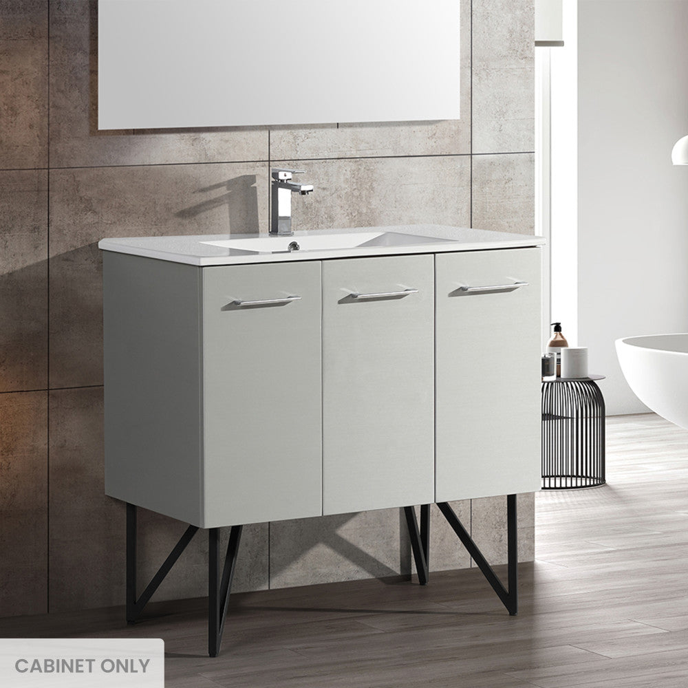 Annecy 36" Bathroom Vanity in Brushed Gray - Cabinet Only