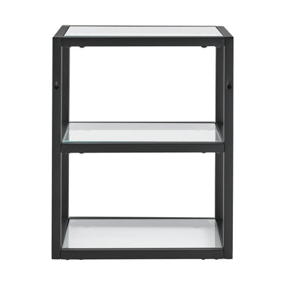 Pierre 16"x20"x10" Wall-Mounted Linen Cabinet in Matte Black