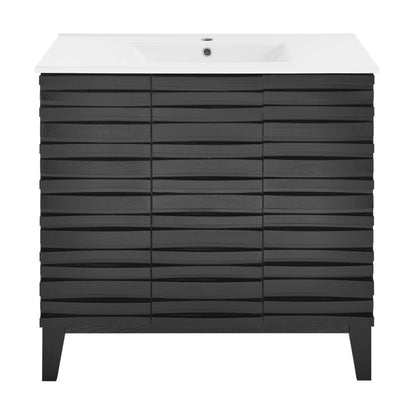 Cascade 36" Bathroom Vanity in Black