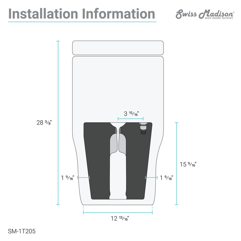 Sublime One Piece Elongated Toilet Dual Flush, Rose Gold Hardware 1.1/1.6 gpf